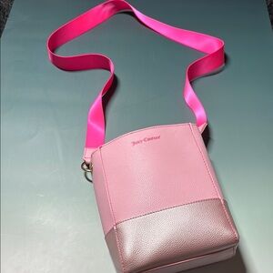 Juicy Couture Pink and Metallic Pink Crossbody Shoulder Bag